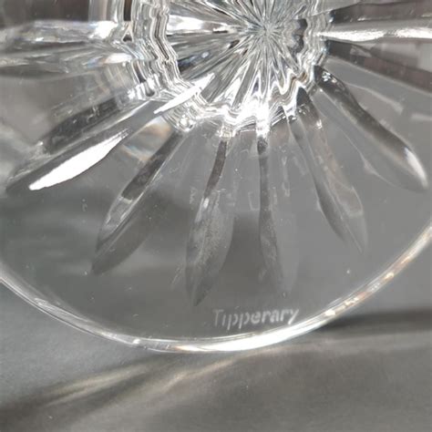 Two Tipperary Crystal Footed Vases, Height 20/25cm