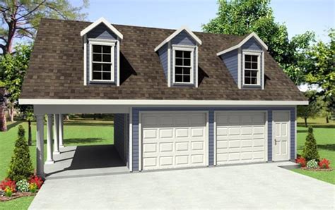 Garage Plan 59931 - 3 Car Garage Traditional Style