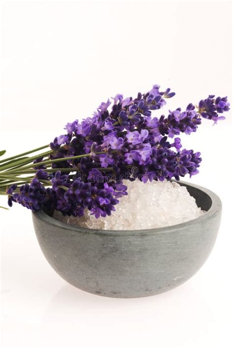 Lavender bath salt stock photo. Image of body, relaxing - 109974562