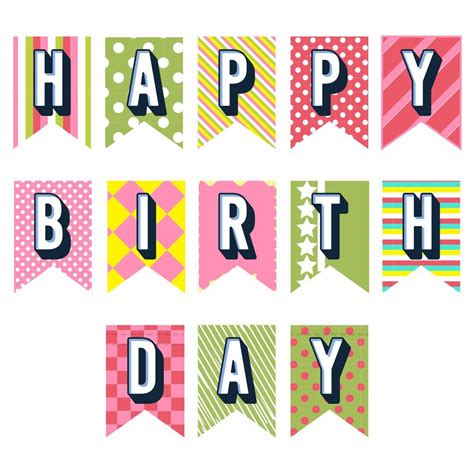 Happy Birthday Banner Printable