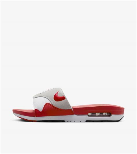 Air Max 1 Slides 'White and University Red' (DH0295-103) Release Date ...