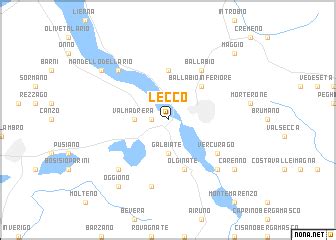 Lecco (Italy) map - nona.net