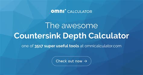 Countersink Depth Calculator