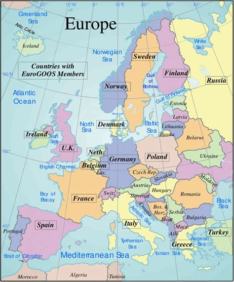 Europe Map Without Countries