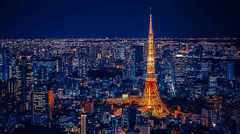 Wallpaper Tokyo Tower, City Lights, Cityscape, Night Light | Cityscape ...