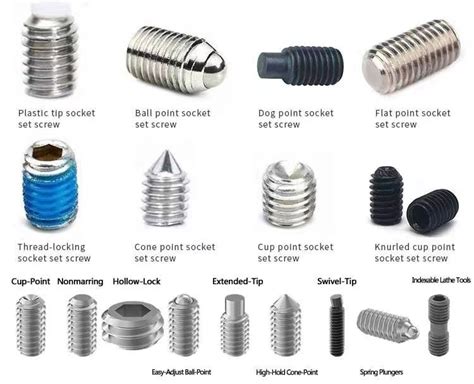 Set Screw Types