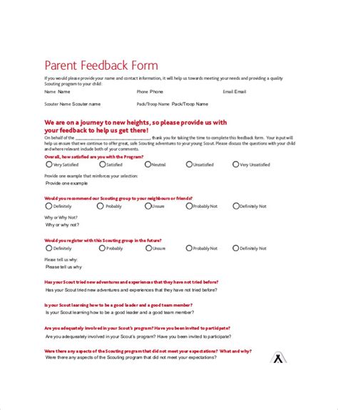 FREE 9+ Sample Meeting Feedback Forms in MS Word | PDF