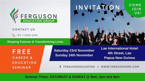 Career and Education Seminar – Shape Your Future with Ferguson ...