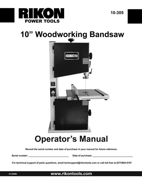 Rikon Power Tools 10-305 Owner's manual | Manualzz