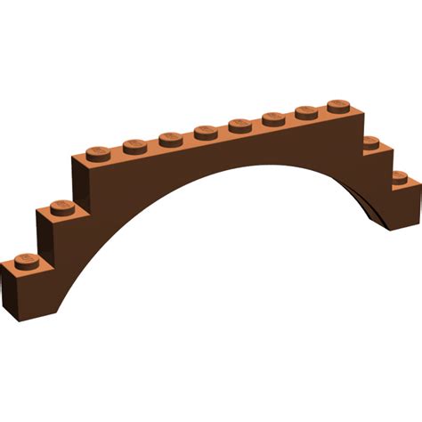 LEGO Reddish Brown Arch 1 x 12 x 3 without Raised Arch (6108 / 14707 ...