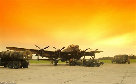 A modern day mission: Lancaster bomber crew prepares for action 70 ...