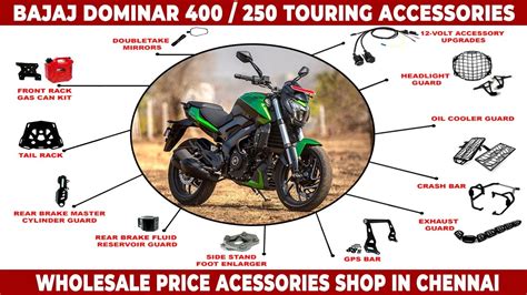 Bajaj Dominar 400 with Touring Accessories || Dominar 250 Touring ...