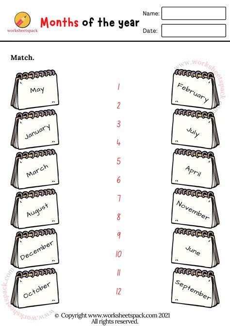 Months of the year Interactive Worksheet – Edform - Worksheets Library