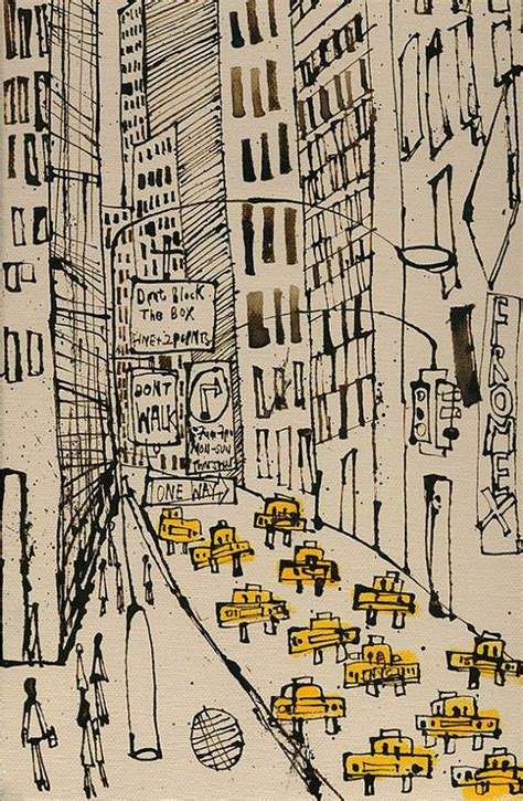 New york city taxi drawing signed art print new york etsy – Artofit