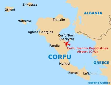 Corfu Maps and Orientation: Corfu, Ionian Islands, Greece