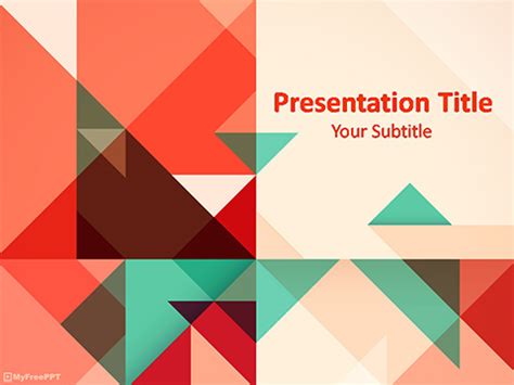 Free Geometric Art PowerPoint Template - Download Free PowerPoint PPT