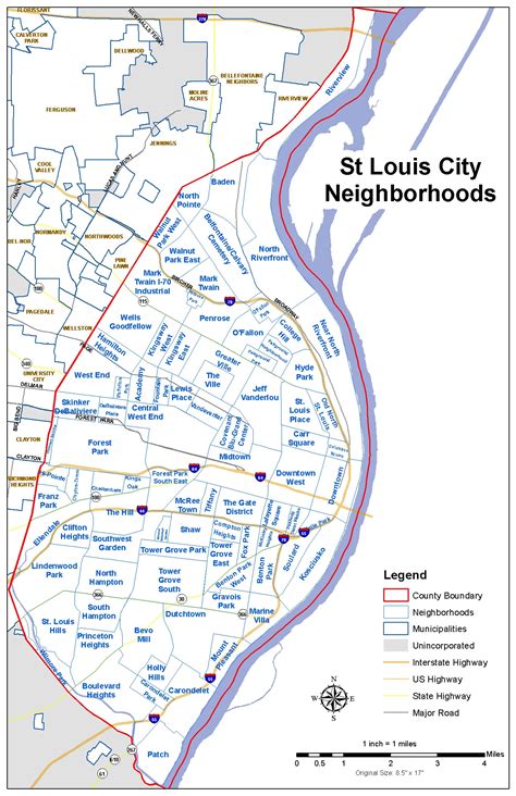 St Louis City Limits Map | Hiking In Map