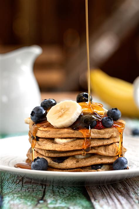 Vegan Gluten-Free Blueberry Banana Pancakes - Edible Communities