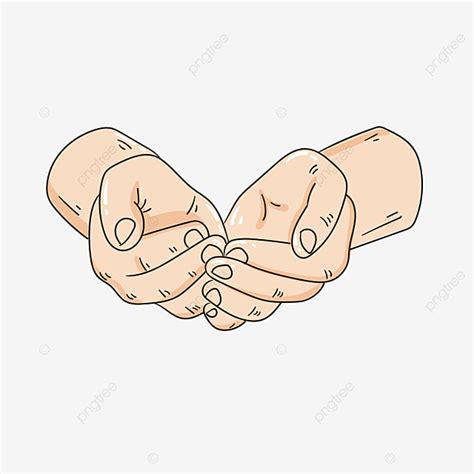 Cartoon Hand Drawn Vector PNG Images, Hand Drawn Cartoon Hands Holding ...