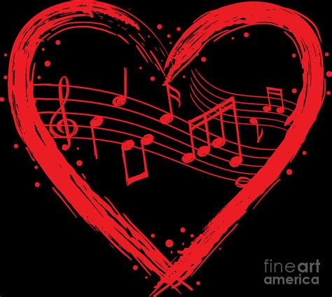 Valentine Music Valentines Day Musician Melody Digital Art by ...