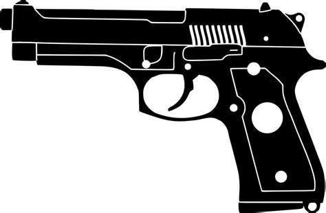 Gun PNG Black And White Transparent Gun Black And White.PNG Images ...