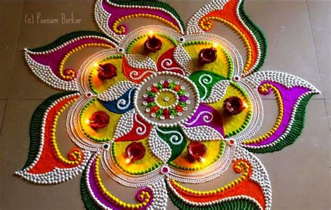 हैप्पी दिवाली रंगोली डिज़ाइन Happy Diwali Rangoli, Rangoli Designs ...