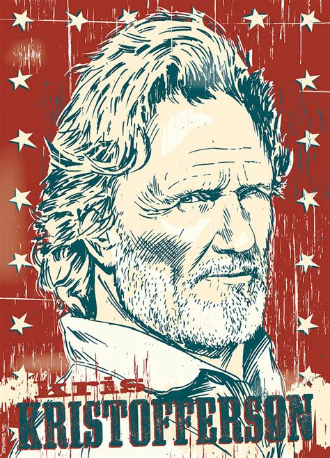 Kris Kristofferson Pop Art Digital Art by Jim Zahniser