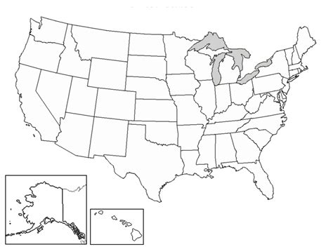 Us Map Without Names – Map Of The Usa With State Names