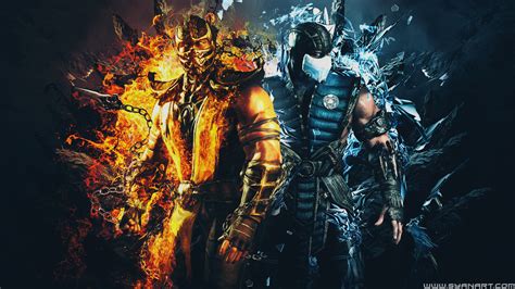 Mortal Kombat Scorpion vs Sub Zero Wallpaper ·① WallpaperTag