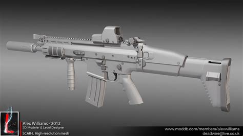 SCAR-L High-resolution mesh with attachments by LivewireDeviant on ...