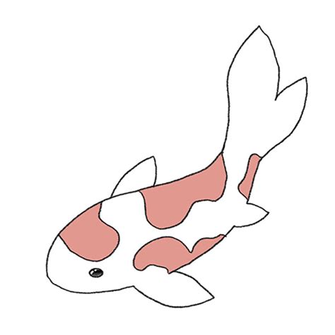 Simple Koi Fish Drawing