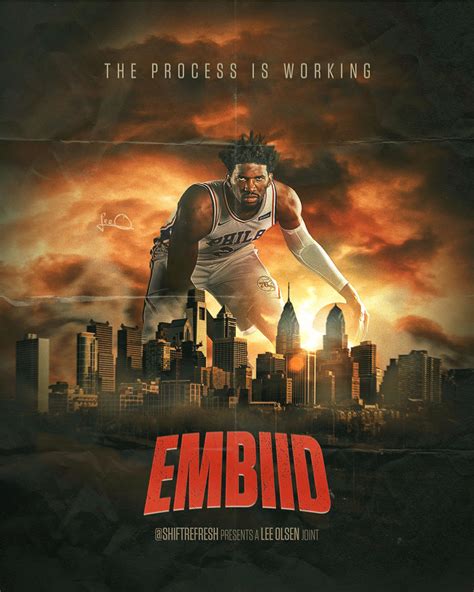 Joel Embiid NBA Poster/Wallpaper by skythlee on DeviantArt