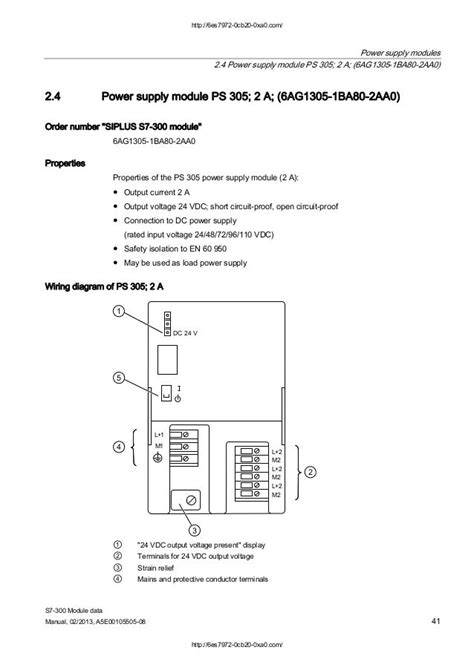 Siemens s7 300 module data manual