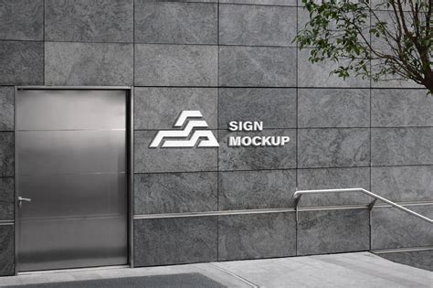 Wall Logo Mockup — Mr.Mockup | Graphic Design Freebies