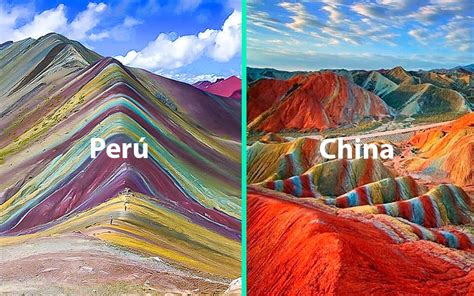 Rainbow Mountain China vs Peru - Sap Adventures