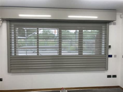 Internal Roller Shutters With Perforated Lath, London Tottenham ...