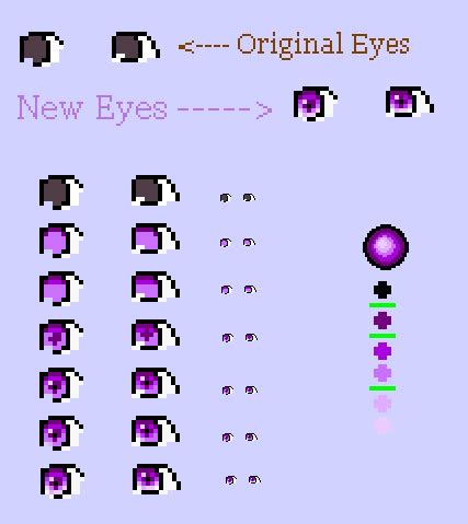 A little 'tutorial' of how I edit pixel eyes on paint Other Tutorials ...