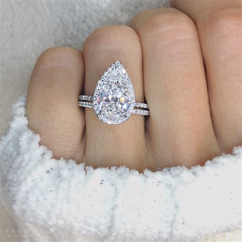 3 ct. Pear Shape Diamond Engagement Ring – Ascot Diamonds