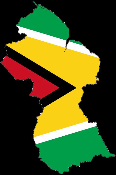 Guyana Flag Map • Mapsof.net