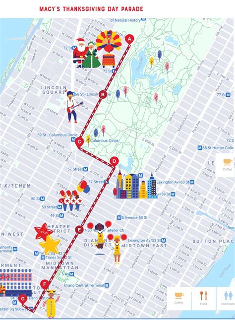 Macys Thanksgiving Day Parade Route Map 2023