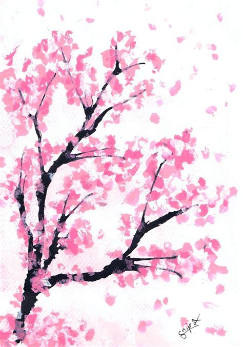 Cherry Blossom Flower Drawing | Free download on ClipArtMag