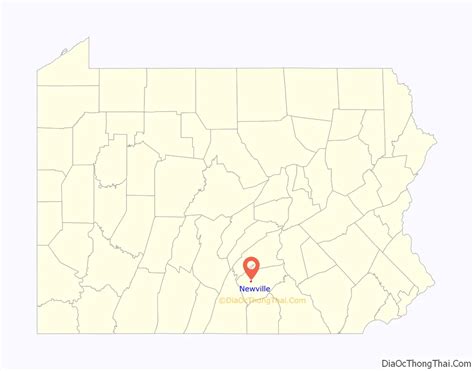 Map of Newville borough, Pennsylvania