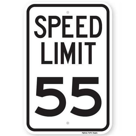 SPEED LIMIT 55 MPH Sign 18"x24" 3M High Intensity Prismatic Reflective ...