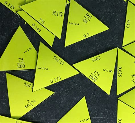 Engaging Math: Tarsia Puzzle - Fractions,Decimals and Percents