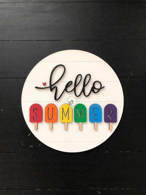 Hello Summer DIY Sign Kit Hello Summer Sign DIY Sign Kit | Etsy