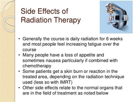 Healthy wealth: Side effects of radiotherapy