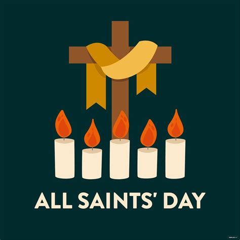 Free All Saints' Day Poster Vector - Download in Illustrator, PSD, EPS ...