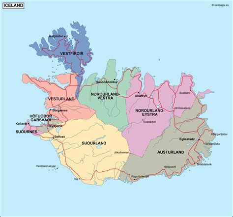 Iceland Maps | Vector & Wall Maps from Netmaps®. Made in Barcelona ...