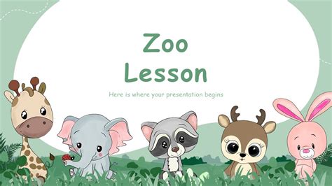 Free Animated Zoo Animal Google Slides and PowerPoint Templates