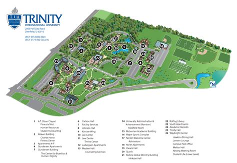 Trinity University Campus Map